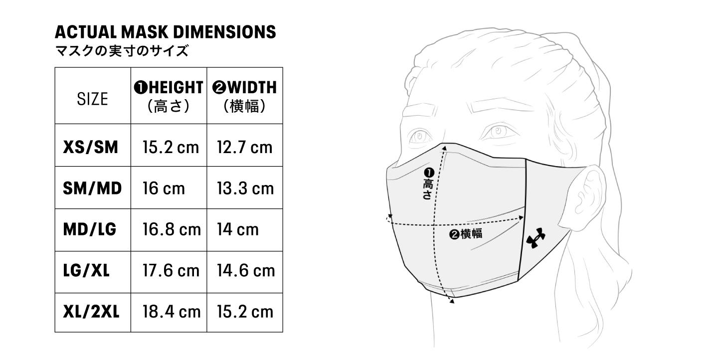 UAスポーツマスク サイズガイド