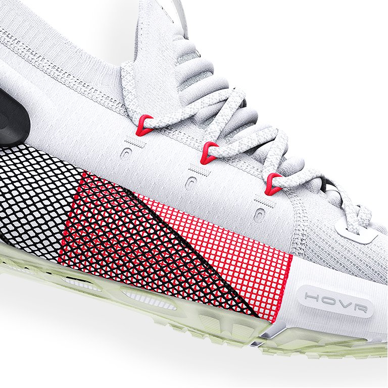 shoes Under Armour Hovr Phantom 3 Launch - White/Bolt Red - men´s