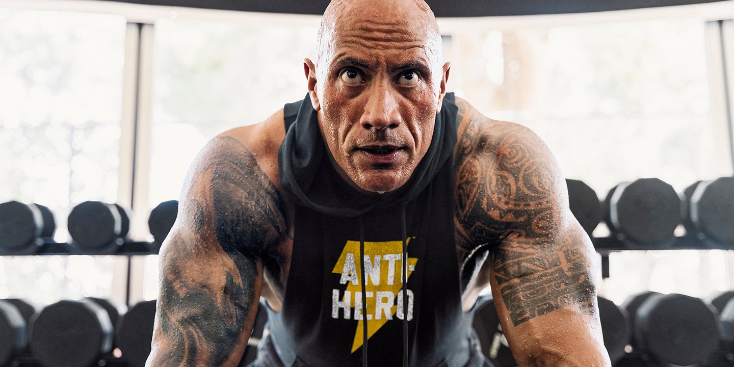 The rock hotsell workout hoodie