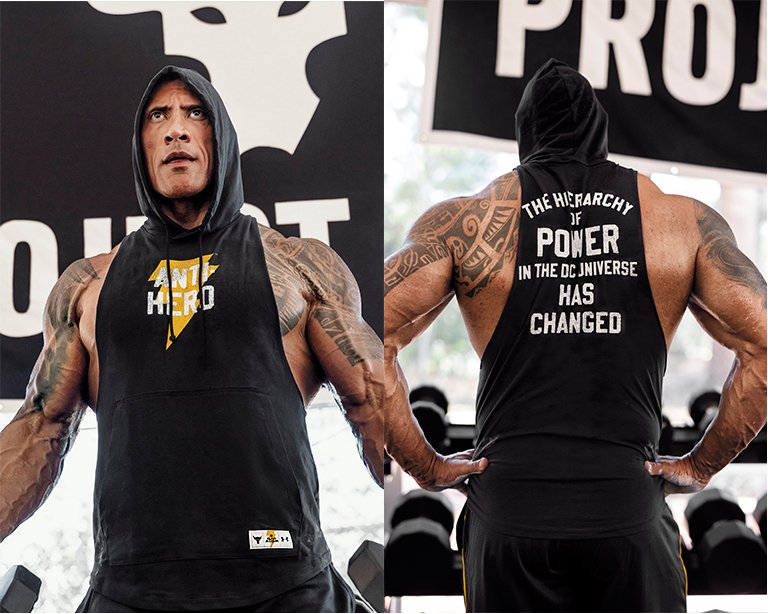 Project Rock Black Adam Tanktop für Herren