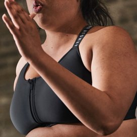 APEXFWDT Women's Plus Size Infinity Sports Bra for Women Front Zipper  Adjustable Strap Support Medium Bra Workout Yoga Bra for Women 