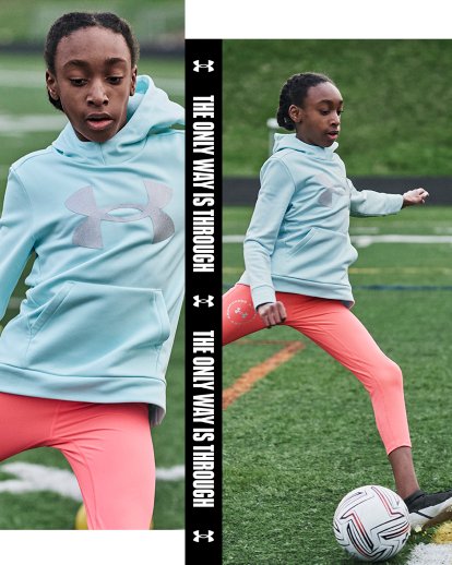 Under Armour Girls' Armour Fleece Iridescent Hoodie # Youth X-Large (18)