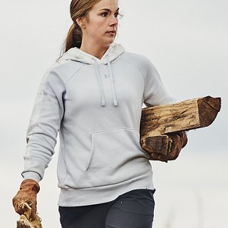  Rival Fleece Logo Hoodie, Gray - women's sweatshirt - UNDER  ARMOUR - 44.40 € - outdoorové oblečení a vybavení shop