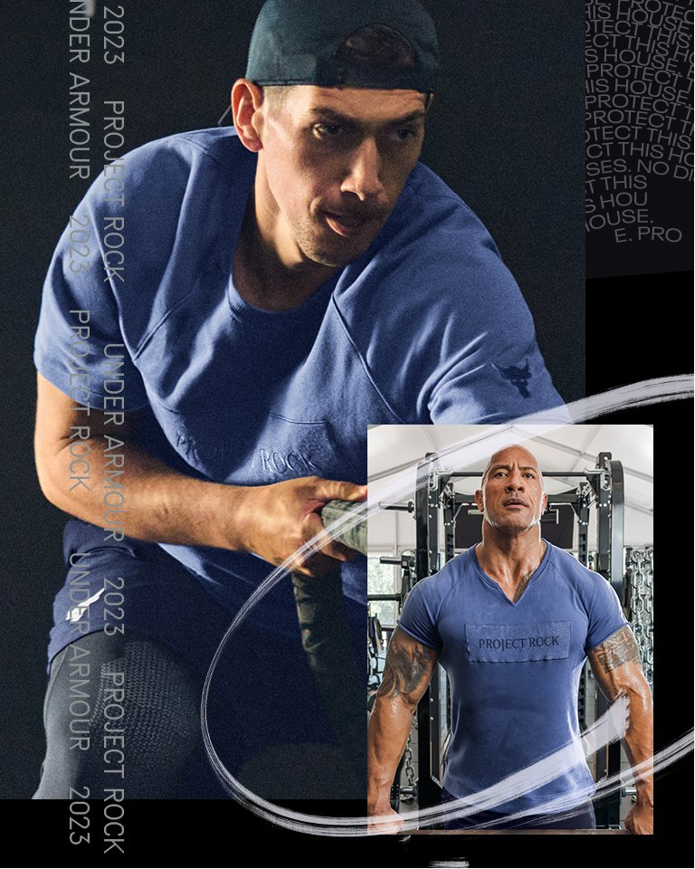 Under Armour Men s Project Rock Crest Heavyweight Short Sleeve