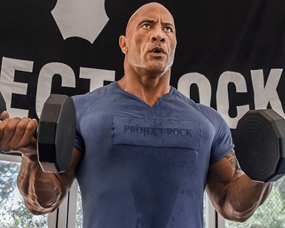The rock blue discount shirt