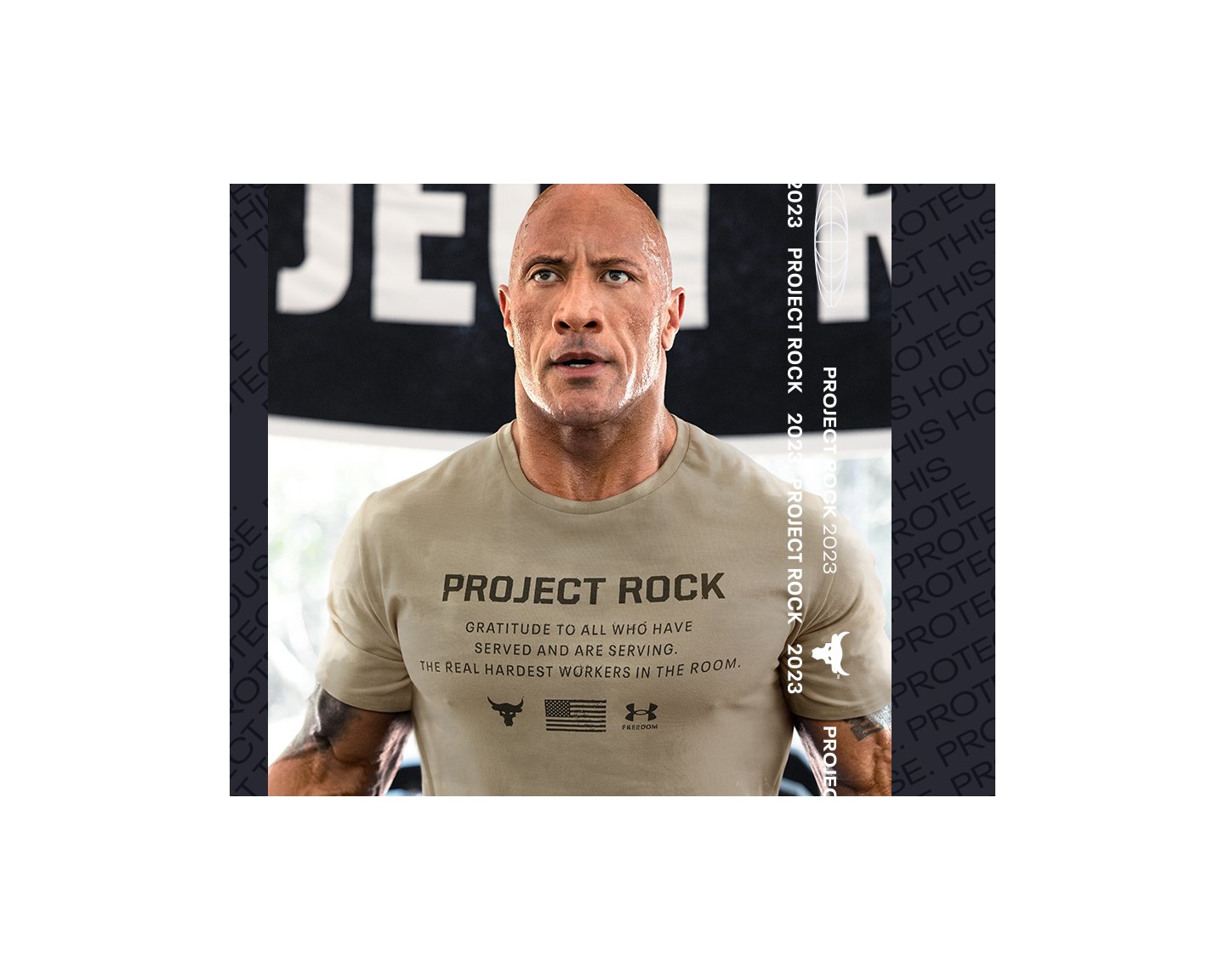 Men's Project Rock Veterans Day Printed Short Sleeve | Under Armour