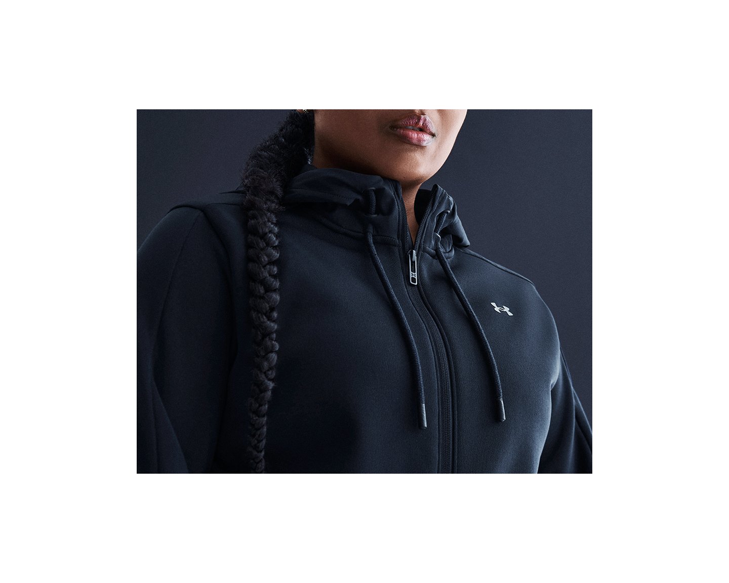 UNDER ARMOUR WOMEN'S COLD GEAR XSMALL SWACKET WOMEN'S JACKET BLACK