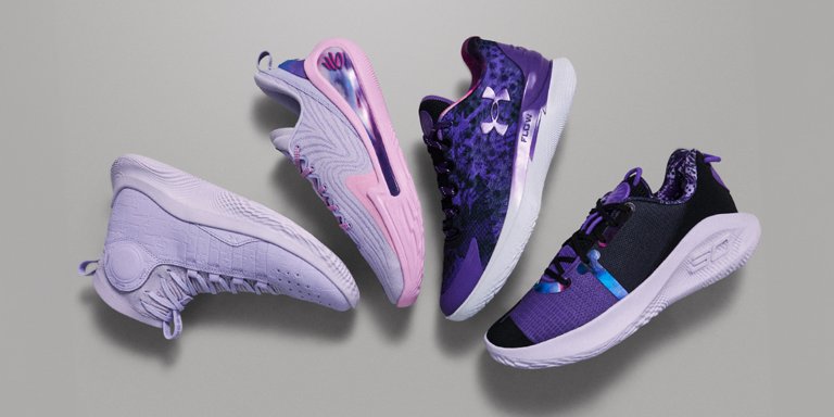 Under armour curry 4 men purple top