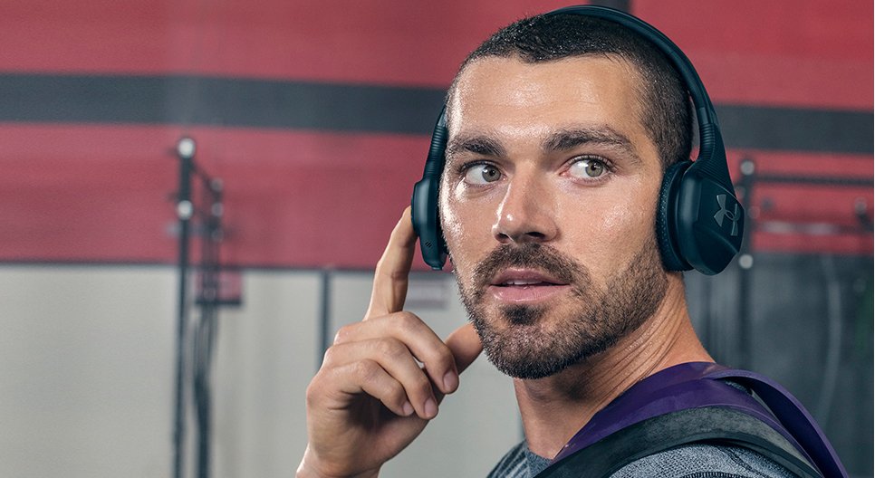 Uaスポーツワイヤレス トレインヘッドホン Underarmour