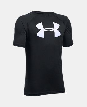 Best Seller Boys' UA Tech Big Logo T-Shirt 4 Colors $14.99