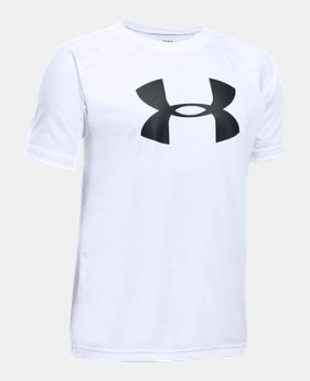 Best Seller Boys' UA Tech Big Logo T-Shirt 1 Color $11.99 to $14.99