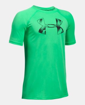 Best Seller Boys' UA Tech Big Logo T-Shirt 1 Color $14.99