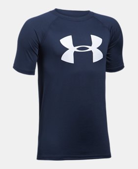 Best Seller Boys' UA Tech Big Logo T-Shirt 1 Color Available $17.24