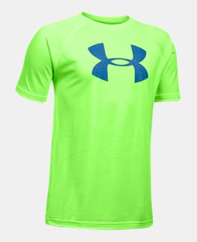 Best Seller Boys' UA Tech Big Logo T-Shirt 3 Colors $14.99