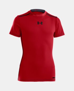 Boys’ HeatGear® Sonic Fitted Short Sleeve EXTRA 25% OFF ALREADY INCLUDED 1 Color $13.99