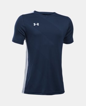 Boys' UA Fixture Soccer Jersey 1 Color $29.99