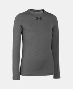 Boys’ UA ColdGear® Armour Fitted Crew 1 Color $23.99