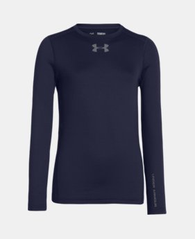 Boys’ UA ColdGear® Armour Fitted Crew 3 Colors $17.99