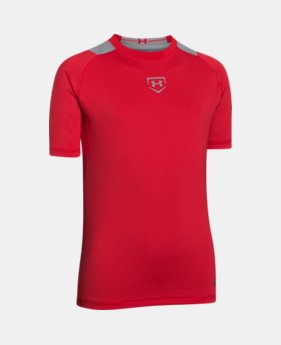 Boys’ UA Undeniable Baseball Short Sleeve Shirt EXTRA 25% OFF ALREADY INCLUDED $19.49