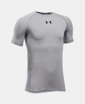 Boys' UA HeatGear® Armour Short Sleeve Fitted Shirt 1 Color $12.07
