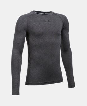 Boys' UA HeatGear® Armour Long Sleeve Fitted Shirt 1 Color $13.49 to $14.24