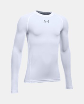 Boys’ UA HeatGear® Armour Long Sleeve Fitted Shirt LIMITED TIME: FREE SHIPPING $34.99