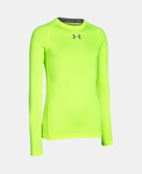 Boys’ UA HeatGear® Armour Long Sleeve Fitted Shirt 1 Color $26.99