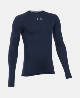 Boys’ UA HeatGear® Armour Long Sleeve Fitted Shirt LIMITED TIME: FREE SHIPPING $34.99