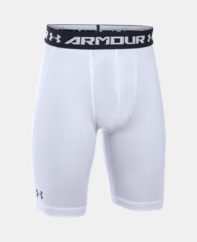 Boys' UA HeatGear® Armour Fitted Shorts — Long 1 Color $14.24