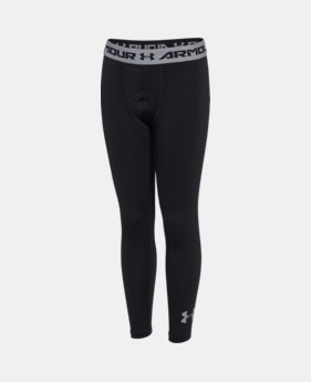 Boys' UA HeatGear® Armour Fitted Leggings 1 Color $22.49