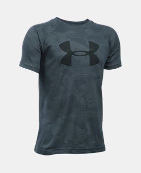 Boys' UA Tech™ Big Logo Printed Short Sleeve T-Shirt 4 Colors $16.79 to $22.99