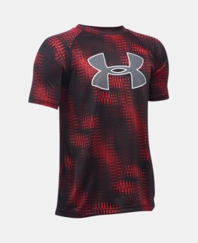 Best Seller Boys' UA Tech™ Big Logo Printed T-Shirt 2 Colors $14.24 to $24.99