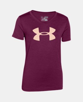 Girls' UA Tech™ Big Logo V-Neck 1 Color $14.99 to $18.99