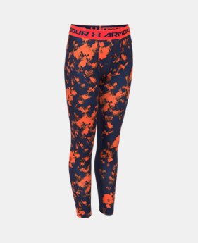 Boys’ UA HeatGear® Armour Printed Fitted Leggings 1 Color $17.99 to $39.99