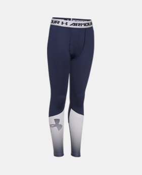 Boys’ UA ColdGear® Armour Big Logo Fitted Leggings 1 Color $20.24