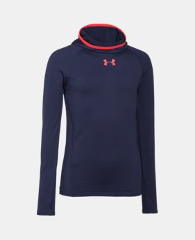 Boys’ UA ColdGear® Armour Printed Fitted Ninja Hoodie EXTRA 25% OFF ALREADY INCLUDED 1 Color $28.49