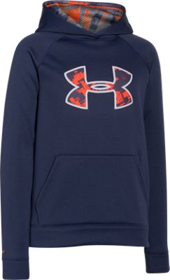 under armour hoodie orange kids