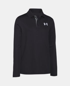 Boys' UA Match Play Long Sleeve Polo 3 Colors $16.49 to $22.49