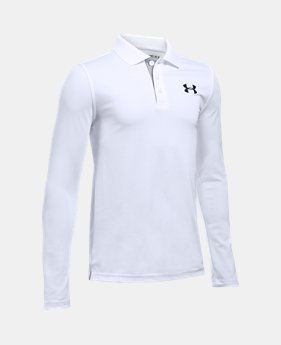 Boys' UA Match Play Long Sleeve Polo 1 Color $16.87 to $22.49
