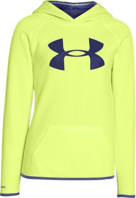 under armour men's storm armour fleece big logo printed hoodie