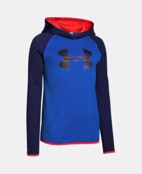 Girls' UA Armour® Fleece Big Logo Hoodie 1 Color $28.49