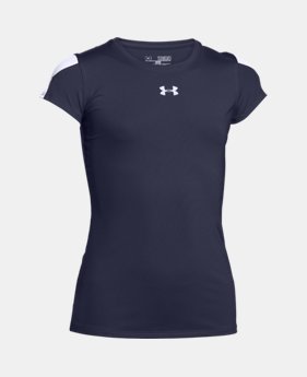 Girls' UA Block Party Short Sleeve Jersey 1 Color $20.24