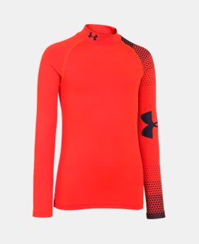 Boys’ UA ColdGear® Armour Big Logo Fitted Mock 1 Color $20.24 to $25.49