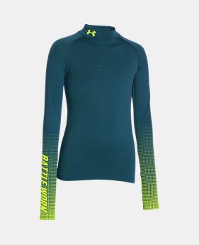 Boys’ UA ColdGear® Armour Battle Worn Fitted Mock EXTRA 25% OFF ALREADY INCLUDED $20.24