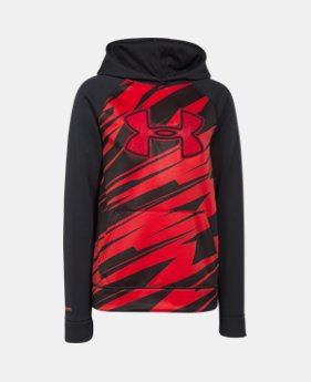 Boys’ UA Storm Armour® Fleece Printed Big Logo Hoodie 2 Colors $41.99