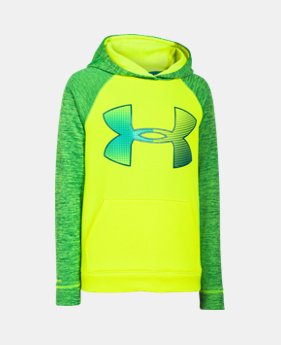 Boys' UA Storm Armour® Fleece Jumbo Logo Hoodie 1 Color $33.74