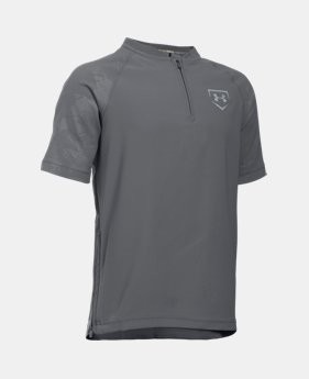 Boys' UA 9 Strong Short Sleeve Cage Jacket 1 Color $20.99