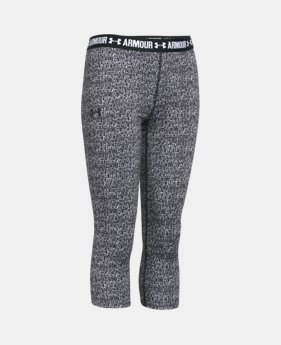 Girls' UA HeatGear® Armour Printed Capris 1 Color Available $34.99