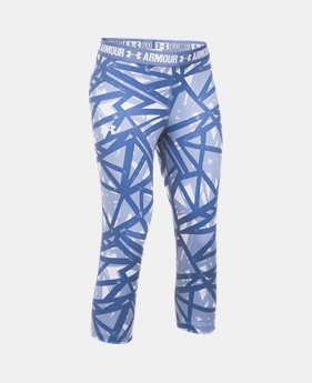 Girls' UA HeatGear® Armour Printed Capris 1 Color $26.99