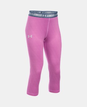 Girls' UA HeatGear® Armour Printed Capris 2 Colors $20.24